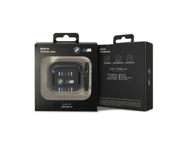 Funda para AirPods de 3.ª generación BMW BMA322SWTK, color negro/negro, líneas multicolores. Funda para AirPods de 3.ª generación BMW BMA322SWTK, color negro/negro, líneas multicolores.