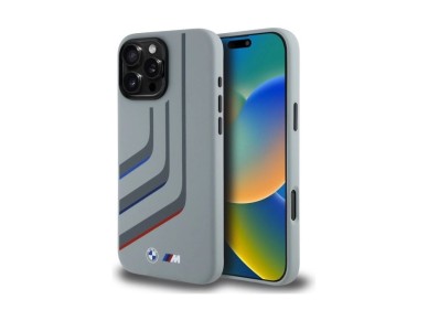 BMW Silicone Turning Lines MagSafe Case for iPhone 16 Pro Max - Gray BMW Silicone Turning Lines MagSafe Case for iPhone 16 Pro Max - Gray
