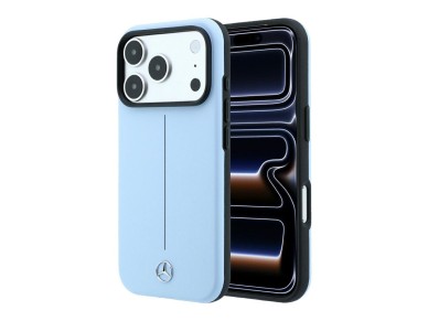 Funda semi envolvente de piel Mercedes Iconic Line MagSafe para iPhone 18 Pro Max / 17 Pro Max - Azu Funda semi envolvente de piel Mercedes Iconic Line MagSafe para iPhone 18 Pro Max / 17 Pro Max - Azu