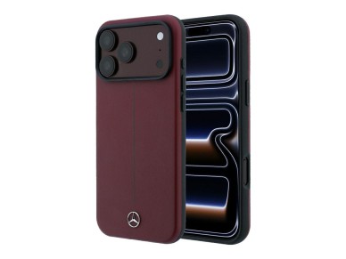 Funda semi envolvente de piel Mercedes Iconic Line MagSafe para iPhone 18 Pro Max / 17 Pro Max - col Funda semi envolvente de piel Mercedes Iconic Line MagSafe para iPhone 18 Pro Max / 17 Pro Max - col