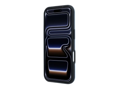 Mercedes Leather Semi Wrap Iconic Line MagSafe Case for iPhone 18 Pro Max / 17 Pro Max - Blue Mercedes Leather Semi Wrap Iconic Line MagSafe Case for iPhone 18 Pro Max / 17 Pro Max - Blue