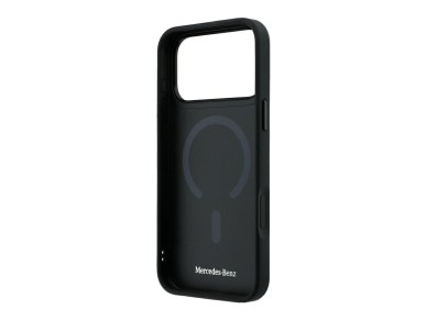 Funda Mercedes de cuero 3D MagSafe para iPhone 18 Pro Max / 17 Pro Max - Negra Funda Mercedes de cuero 3D MagSafe para iPhone 18 Pro Max / 17 Pro Max - Negra