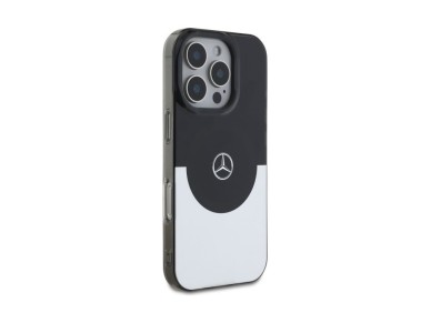 Capa Mercedes Double Layer BiColor MagSafe para iPhone 16 Pro Max - prateada