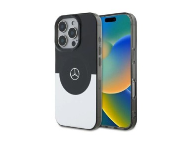 Mercedes Double Layer BiColor MagSafe case for iPhone 16 Pro - silver Mercedes Double Layer BiColor MagSafe case for iPhone 16 Pro - silver