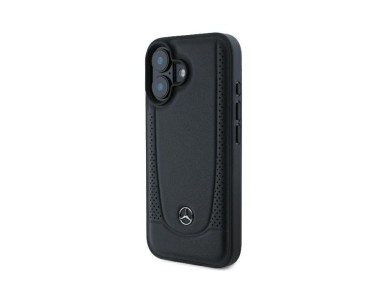 Funda urbana de piel Mercedes para iPhone 16 - Negra Funda urbana de piel Mercedes para iPhone 16 - Negra