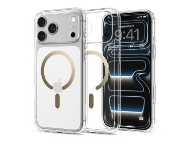 Spigen Ultra Hybrid Mag MagSafe Case for iPhone 18 Pro / 17 Pro - Transparent Gold Spigen Ultra Hybrid Mag MagSafe Case for iPhone 18 Pro / 17 Pro - Transparent Gold