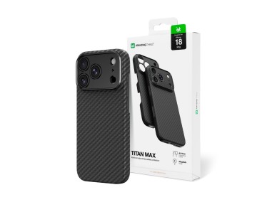 AmazingThing Titan Max Lens Case for iPhone 18 Pro in Aramid Fiber with Camera Cover, MagSafe Compat AmazingThing Titan Max Lens Case for iPhone 18 Pro in Aramid Fiber with Camera Cover, MagSafe Compat