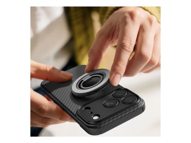 AmazingThing Titan Max Lens Case for iPhone 18 Pro in Aramid Fiber with Camera Cover, MagSafe Compat