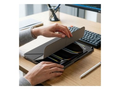 AmazingThing Titan Pro Case for iPad A16 11" with 720� Rotation Stand and Pencil Holder - Black