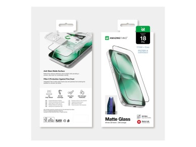 Película de vidro temperado AmazingThing Titan +Care Matte Glass para iPhone 18 Pro com moldura de m Película de vidro temperado AmazingThing Titan +Care Matte Glass para iPhone 18 Pro com moldura de m