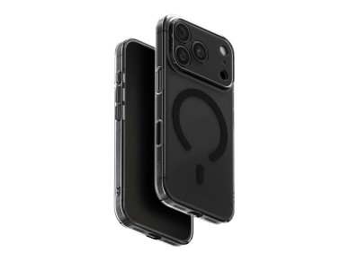 Capa de carregamento Uniq Airsuit Magclick para iPhone 18 Pro/17 Pro - Preta