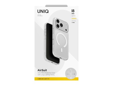 Uniq Hybrid Maglick Charging Airsuit Case for iPhone 18 Pro / 17 Pro - Transparent Uniq Hybrid Maglick Charging Airsuit Case for iPhone 18 Pro / 17 Pro - Transparent