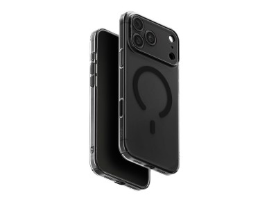 Capa de carregamento Uniq Airsuit Magclick para iPhone 18 Pro Max/17 Pro Max - Preto