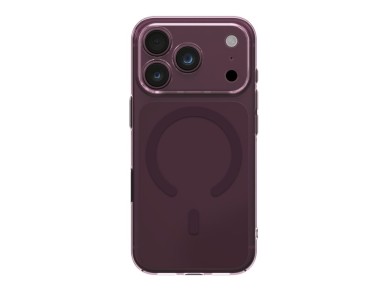 Capa de carregamento Uniq Airsuit Magclick para iPhone 18 Pro/17 Pro - bordeaux Capa de carregamento Uniq Airsuit Magclick para iPhone 18 Pro/17 Pro - bordeaux
