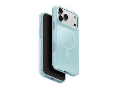 Capa ecol�gica Uniq Clario Magclick Charging para iPhone 18 Pro Max/17 Pro Max - cor menta
