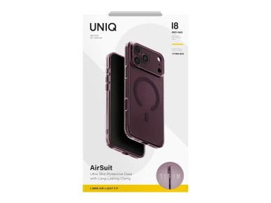 Uniq Airsuit Magclick Charging Case for iPhone 18 Pro Max / 17 Pro Max - Burgundy Uniq Airsuit Magclick Charging Case for iPhone 18 Pro Max / 17 Pro Max - Burgundy