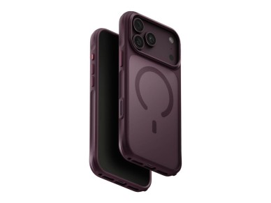 Capa de carregamento Uniq Veren Magclick para iPhone 18 Pro Max/17 Pro Max - bordeaux