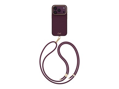 Capa magnética com carregamento Uniq Coehl Mirelle para iPhone 18 Pro/17 Pro - Bordô Capa magnética com carregamento Uniq Coehl Mirelle para iPhone 18 Pro/17 Pro - Bordô