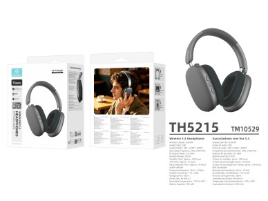 Techancy TH5215 Bluetooth Headphones, Bluetooth 5.4, 40mm Drivers, 16h Battery Life, 300mAh Battery, Techancy TH5215 Bluetooth Headphones, Bluetooth 5.4, 40mm Drivers, 16h Battery Life, 300mAh Battery,