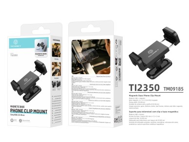 Soporte para tel�fono con clip Techancy TI2350, 58-88 mm, base magn�tica N52, rotaci�n de 360 ??grad