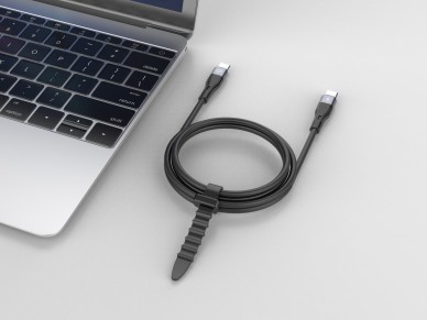 Techancy TB1794 USB-C to USB-C Cable, 60W PD, Fast Charging, Data Transfer, 2m, Aluminum, TPE, Black Techancy TB1794 USB-C to USB-C Cable, 60W PD, Fast Charging, Data Transfer, 2m, Aluminum, TPE, Black