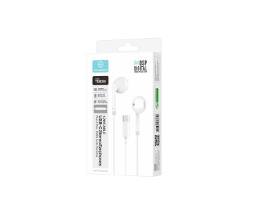 Auriculares USB-C com Fio Techancy TD8091, Som Estereo DSP, Microfone HD, Comandos, Plug and Play, C Auriculares USB-C com Fio Techancy TD8091, Som Estereo DSP, Microfone HD, Comandos, Plug and Play, C
