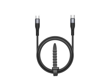 Techancy TB1794 USB-C to USB-C Cable, 60W PD, Fast Charging, Data Transfer, 2m, Aluminum, TPE, Black Techancy TB1794 USB-C to USB-C Cable, 60W PD, Fast Charging, Data Transfer, 2m, Aluminum, TPE, Black