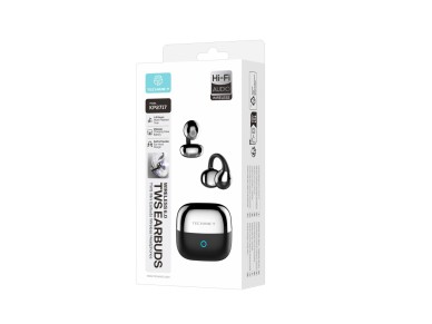 Techancy KP2717 Open Ear Bluetooth Headphones, TWS Mini, Bluetooth 6.0, Ear Hook, 4.5h Battery Life,