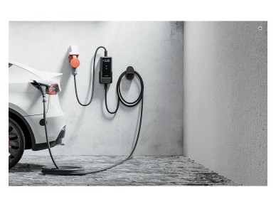 Cargador portátil para vehículos eléctricos de 11 kW y cable de 15 m Cargador portátil para vehículos eléctricos de 11 kW y cable de 15 m