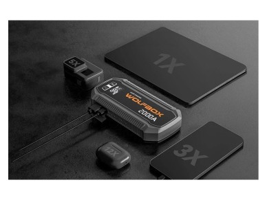 WOLFBOX MegaVolt 12 16.000 mAh 2.000 A Jump Starter WOLFBOX MegaVolt 12 16.000 mAh 2.000 A Jump Starter