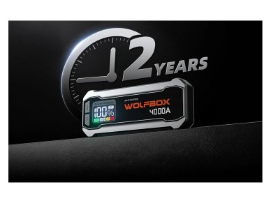 Arrancador de bater�a WOLFBOX MegaVolt 24 de 24.000 mAh y 4.000 A
