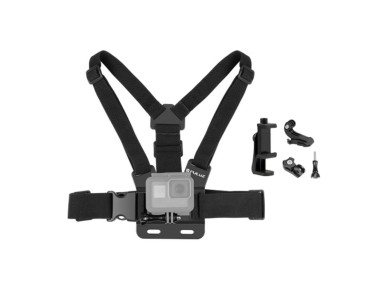 Puluz 5-in-1 Chest Strap with Phone Holder and J-Hook Mount