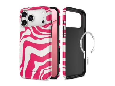 Capa Tech-Protect Lamano MagSafe para iPhone 18 Pro/17 Pro - Rosa e Branca