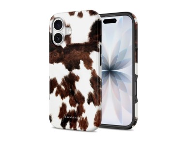 Tech-Protect Lamano MagSafe case for iPhone 17 - brown and white Tech-Protect Lamano MagSafe case for iPhone 17 - brown and white