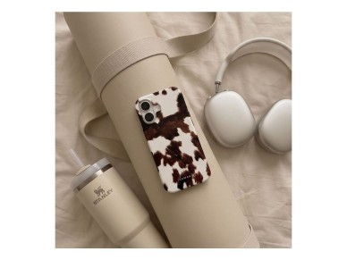 Tech-Protect Lamano MagSafe case for iPhone 17 - brown and white Tech-Protect Lamano MagSafe case for iPhone 17 - brown and white