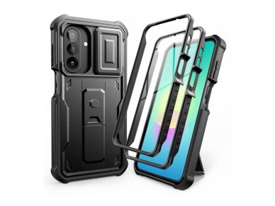 Funda Tech-Protect Kevlar Cam+ (juego de 2) para Samsung Galaxy A27 - Negra