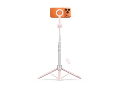 Tech-Protect L10S Bluetooth Selfie Stick - Pink Gray Tech-Protect L10S Bluetooth Selfie Stick - Pink Gray