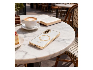 Tech-Protect MagFlex MagSafe Case for Samsung Galaxy A27 5G - Transparent Gold Tech-Protect MagFlex MagSafe Case for Samsung Galaxy A27 5G - Transparent Gold