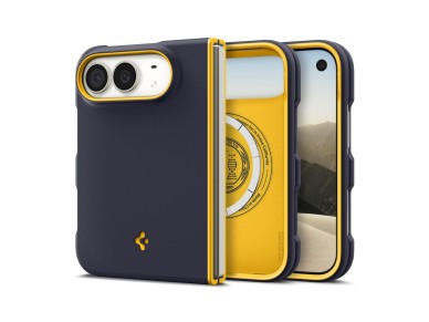 Spigen Nano Pop MagSafe iPhone Duo Case - Navy Blue and Yellow Spigen Nano Pop MagSafe iPhone Duo Case - Navy Blue and Yellow