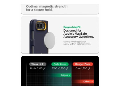 Spigen Nano Pop MagSafe iPhone Duo Case - Navy Blue and Yellow Spigen Nano Pop MagSafe iPhone Duo Case - Navy Blue and Yellow