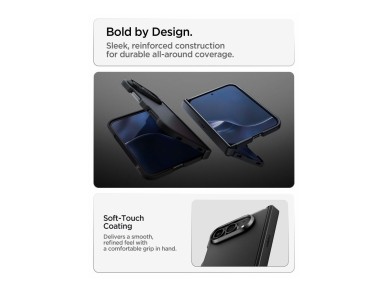 Capa Spigen Tough Armor T MagSafe para iPhone Duo - preta Capa Spigen Tough Armor T MagSafe para iPhone Duo - preta