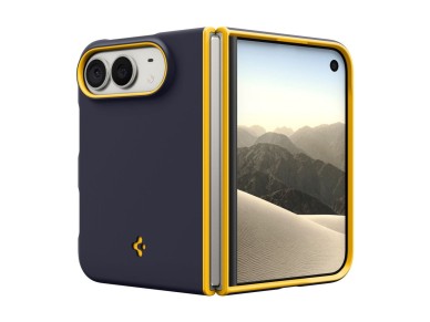 Spigen Nano Pop MagSafe iPhone Duo Case - Navy Blue and Yellow Spigen Nano Pop MagSafe iPhone Duo Case - Navy Blue and Yellow