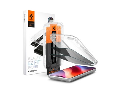 Spigen Glas.tR EZ Fit Pro HD AC Privacy - Pack de 2 Pel�culas de Vidro Temperado para iPhone 18 Pro 