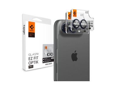 Protetor de ecrã de vidro temperado Spigen Optik Pro Glas.tR EZ Fit para câmara do iPhone Duo (2 uni Protetor de ecrã de vidro temperado Spigen Optik Pro Glas.tR EZ Fit para câmara do iPhone Duo (2 uni
