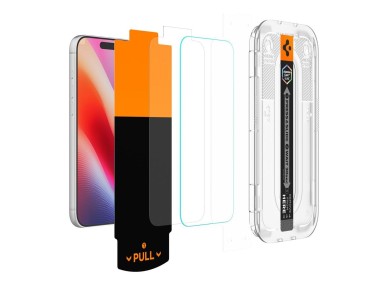Spigen Glas.tR EZ Fit Pro HD AC - Pack de 2 Películas de Vidro Temperado para iPhone 18 Pro/17 Pro/1 Spigen Glas.tR EZ Fit Pro HD AC - Pack de 2 Películas de Vidro Temperado para iPhone 18 Pro/17 Pro/1