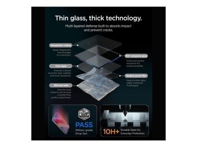Spigen Glas.tR EZ Fit Pro HD AC - Pack de 2 Películas de Vidro Temperado para iPhone 18 Pro/17 Pro/1 Spigen Glas.tR EZ Fit Pro HD AC - Pack de 2 Películas de Vidro Temperado para iPhone 18 Pro/17 Pro/1