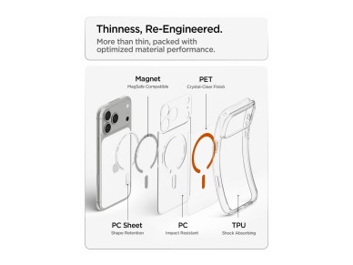 Spigen Ultra Hybrid Mag MagSafe Case for iPhone 18 Pro Max / 17 Pro Max - Transparent Orange Spigen Ultra Hybrid Mag MagSafe Case for iPhone 18 Pro Max / 17 Pro Max - Transparent Orange