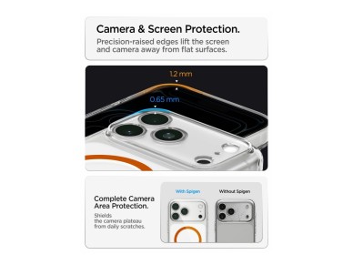 Spigen Ultra Hybrid Mag MagSafe Case for iPhone 18 Pro Max / 17 Pro Max - Transparent Orange Spigen Ultra Hybrid Mag MagSafe Case for iPhone 18 Pro Max / 17 Pro Max - Transparent Orange