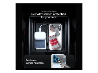 Protetor de ecr� de vidro temperado Spigen Optik Pro XL Glas.tR EZ Fit para c�mara do iPhone 18 Pro 