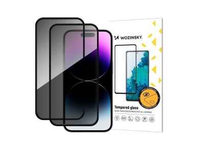 Película de vidro temperado Wozinsky Privacy Glass para iPhone 18 Pro - 2 unidades. Película de vidro temperado Wozinsky Privacy Glass para iPhone 18 Pro - 2 unidades.